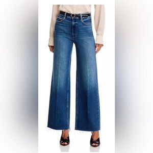 PAIGE Anessa High Rise Raw Hem Jeans